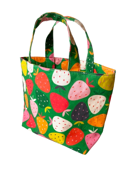 Strawberries Mini Tote Bag