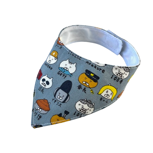 professionals cats grey bandana scarf kerchief kawaii japanese
