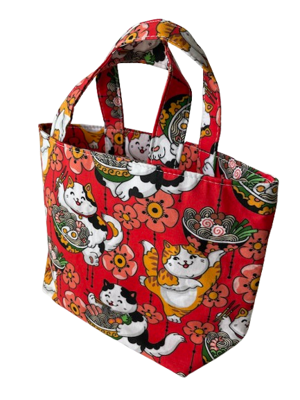 Cats Serving Ramen Mini Tote Bag