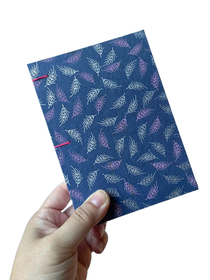 Silver and Pink Feathers - Pocket Sketch