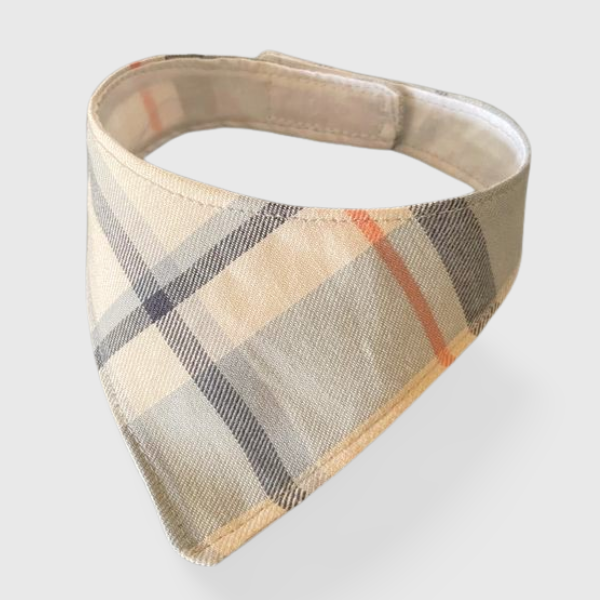 grey and orange plaid MEDIUM